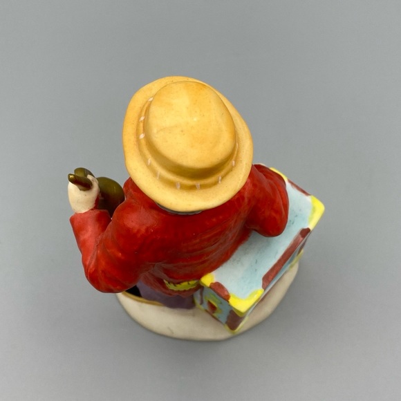 Emmett Kelly Clown Figurine Flambro 9790F Holding Horn Trunk 7 Inch Original Box - Picture 7 of 7